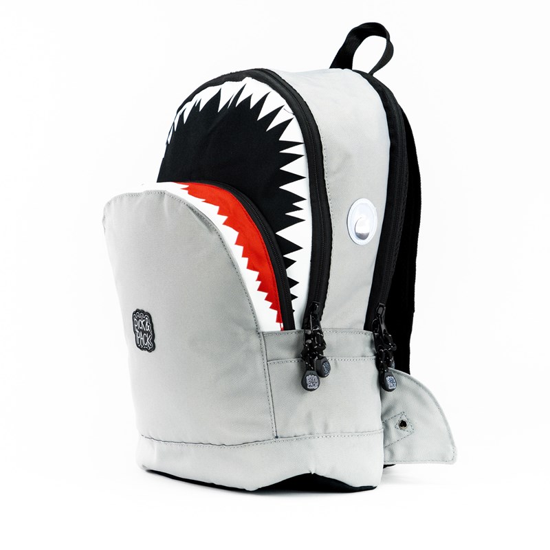 pick&pack Ryggsäck Shark Shape Grå 3