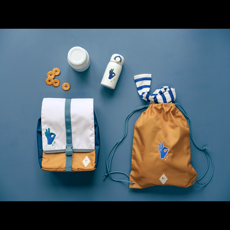 Fabelab Drikkeflaske A-OK Blå/hvid 2