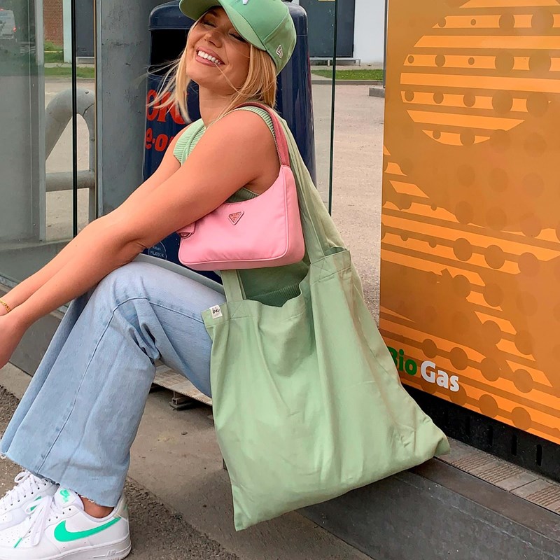Collection by Barbara Kristoffersen Totebag Grøn 3