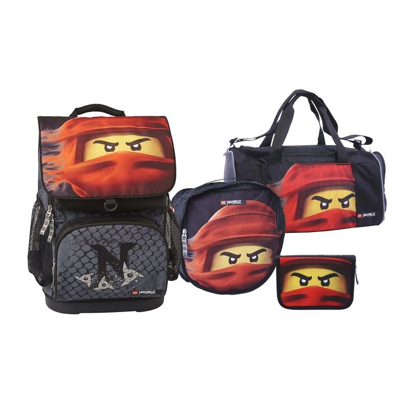 LEGO Bags Skoletaskesæt Optimo Ninjago K Sort/Rød 1