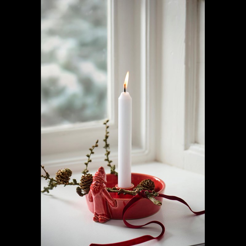 Ib Laursen Ljusstake Tomte Röd 2