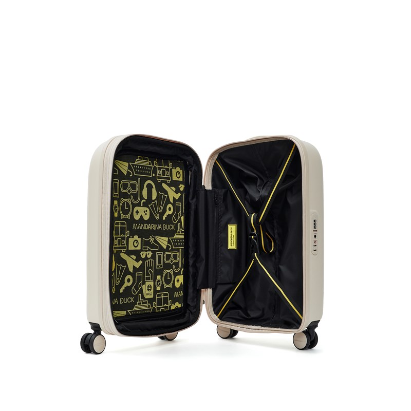 Mandarina Duck Kuffert Logoduck Grå/hvid 55 Cm 4