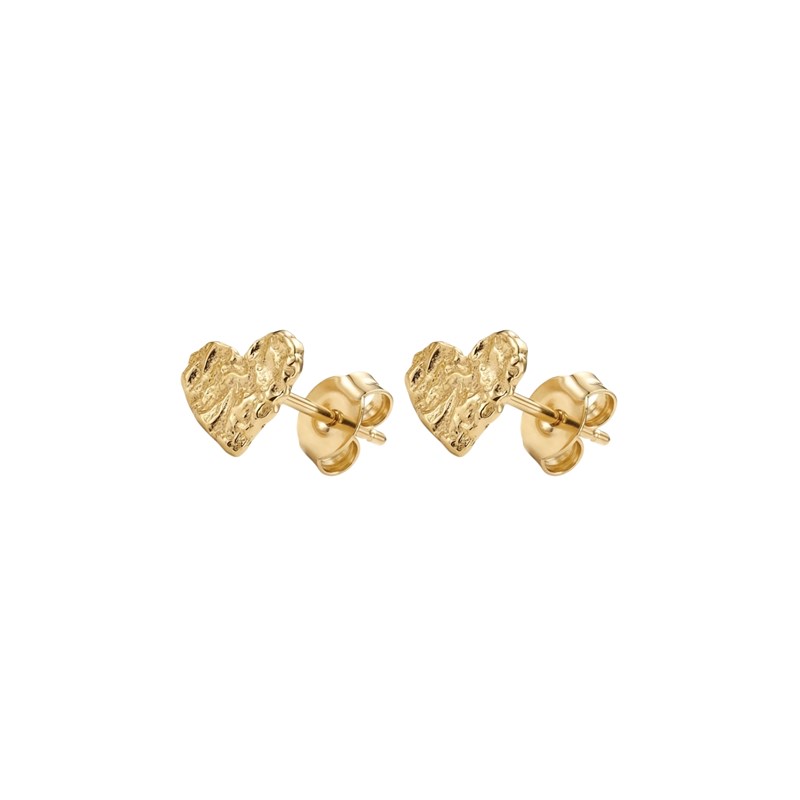 Winther Studio Ørestikker Heart Guld 3