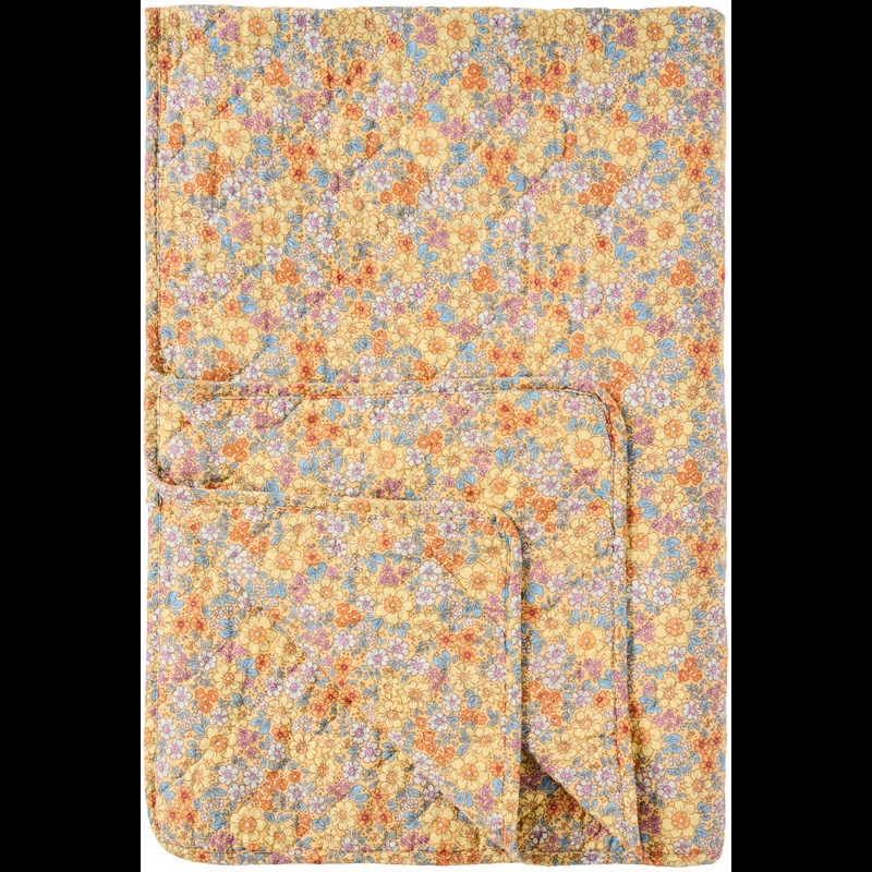 Ib Laursen Tæppe Quiltet Blomster Print 1