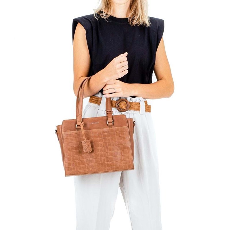 Burkely Håndtaske S Croco Caia Cognac 5