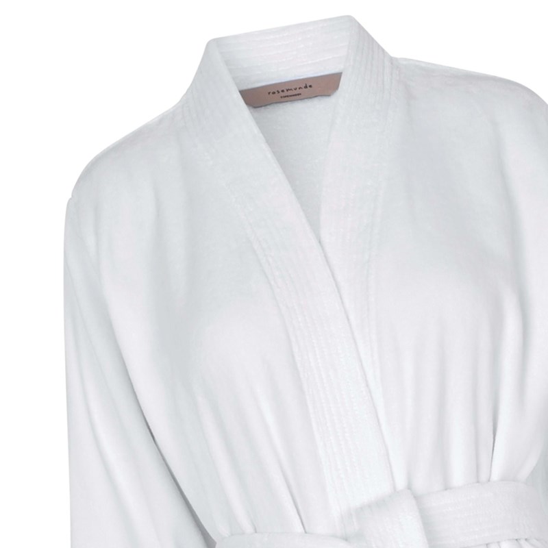 Rosemunde Morgenkåbe Hvid Str M 2