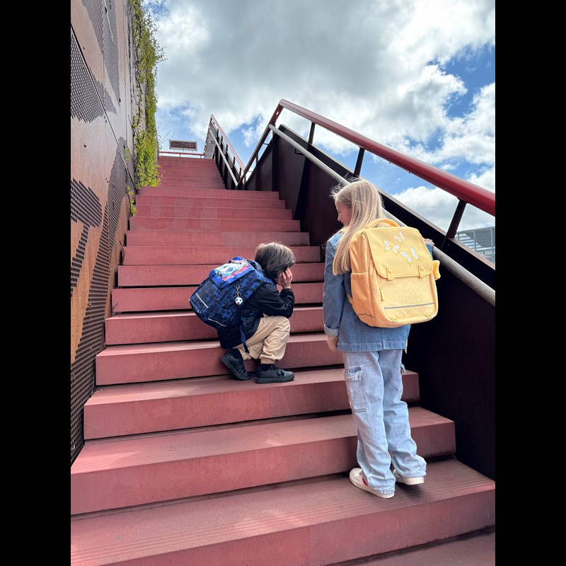 Grow Skoletaske StartPack Butterfly Gul 9