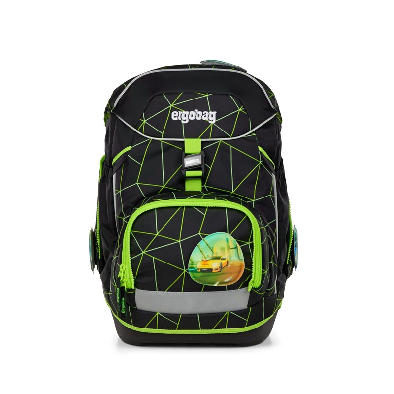 Ergobag Skolväskeset Pack CyBear Race Svart/Grön 3
