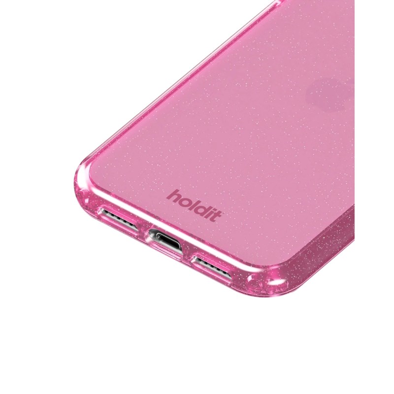 Holdit Mobilcover Glitter Pink iPhone XR/11 4