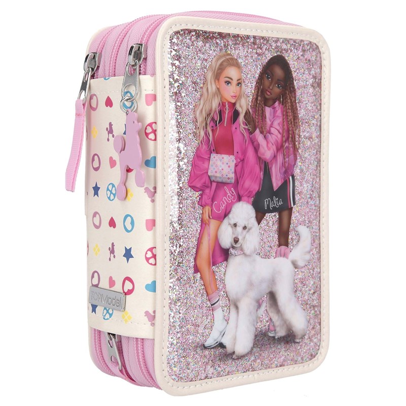 TOPModel Pennfodral 3-lags Bling Bling Rosa 2