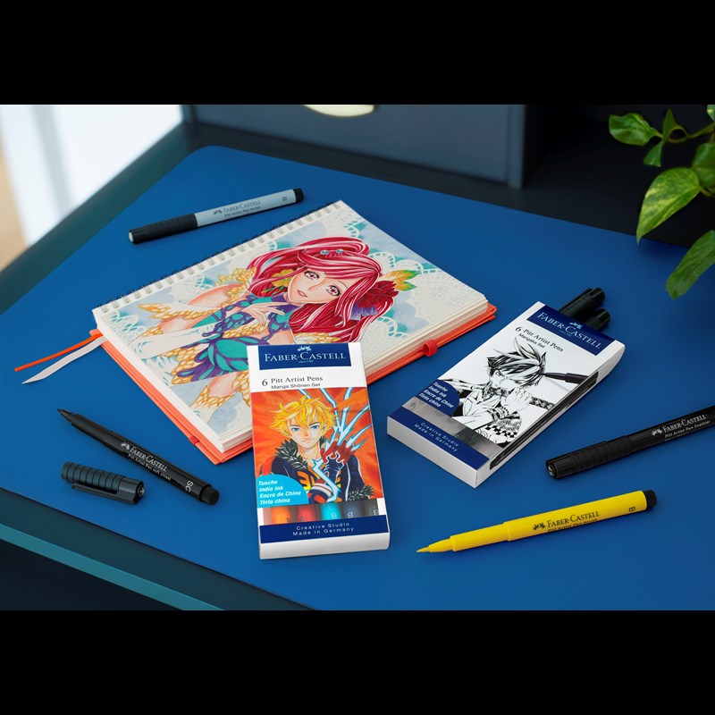 Faber-Castell Tuscher Artist Mangaka 6 st. Multi 2