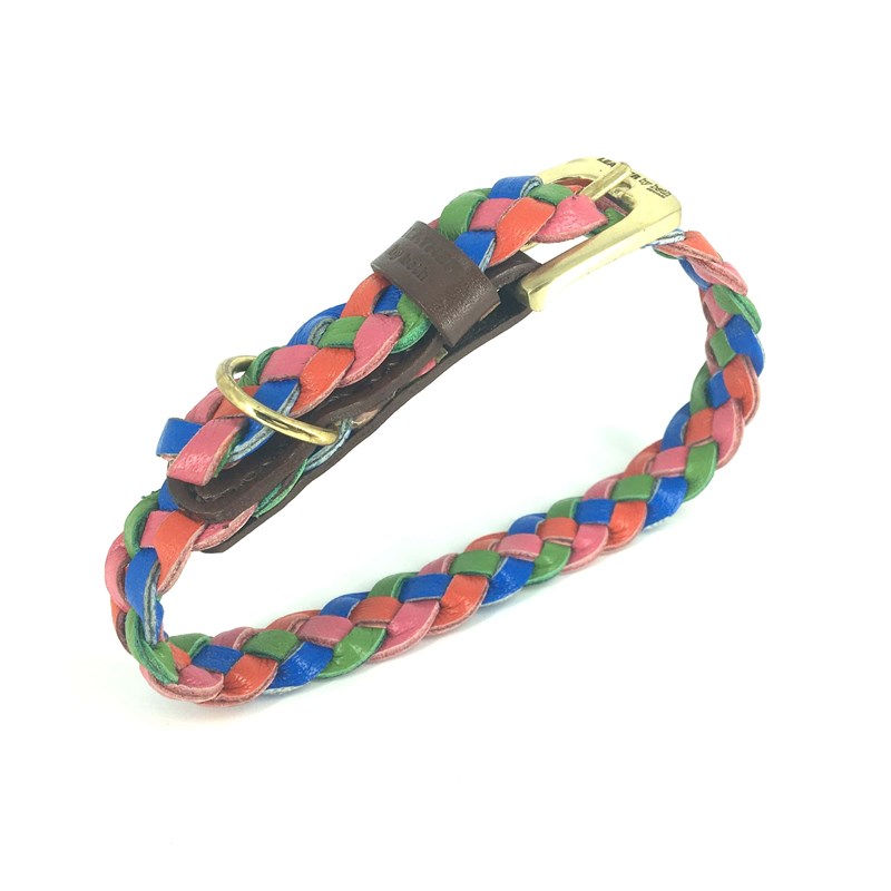 Leather by Beth Hundehalsbånd Miniflet Multi Str XS 3