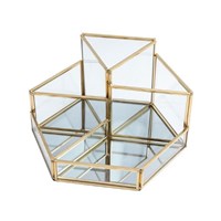 UNIQ Makeup Organizer Guld 1