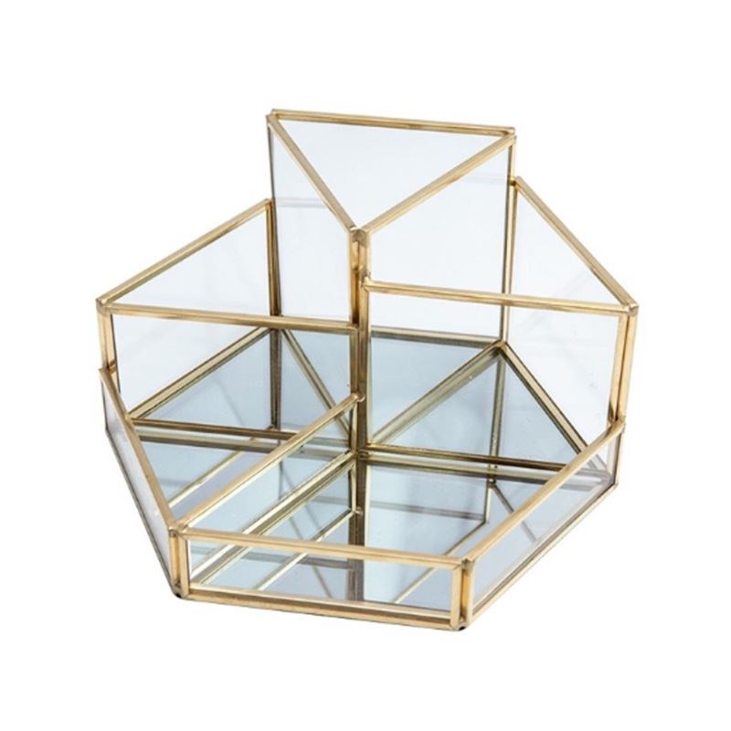 UNIQ Makeup Organizer Guld 1