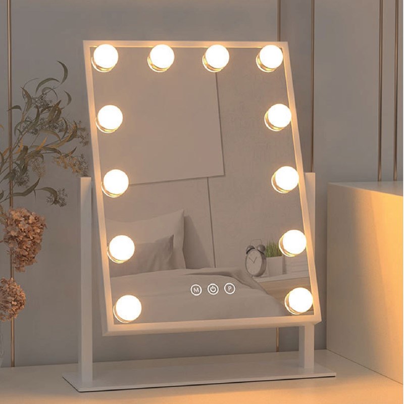 UNIQ Makeup spegel New York 12 led Vit 8