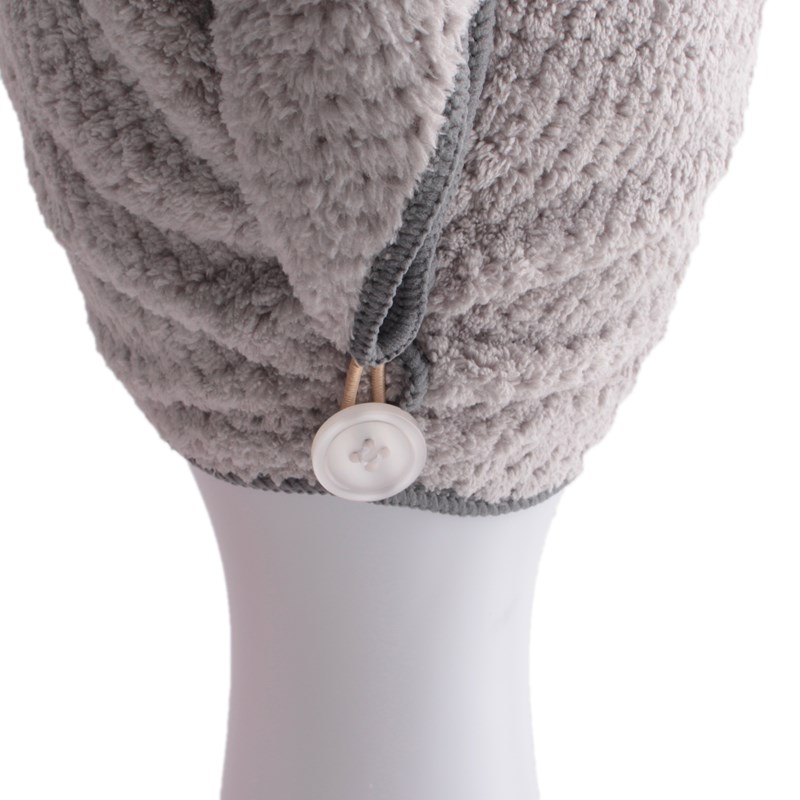 Parsa Hårturban Microfiber Grå 2