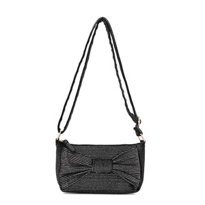 Conmé Crossbody Sille Sløjfe Sort