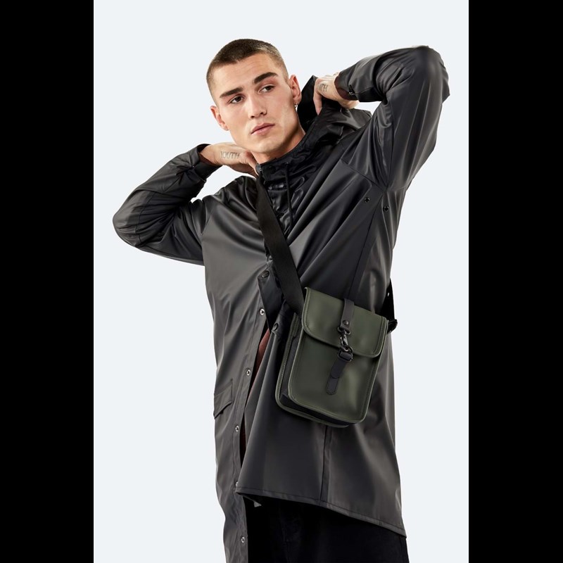 Rains Skuldertaske Flight Bag Army Grøn 4